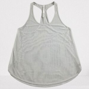 Lululemon Athletica Singlet Racerback Tank Top Grey Mesh 12